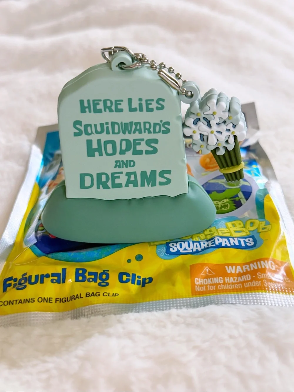 SpongeBob SquarePants Halloween Figural Bag Clip “SQUIDWARD TOMBSTONE